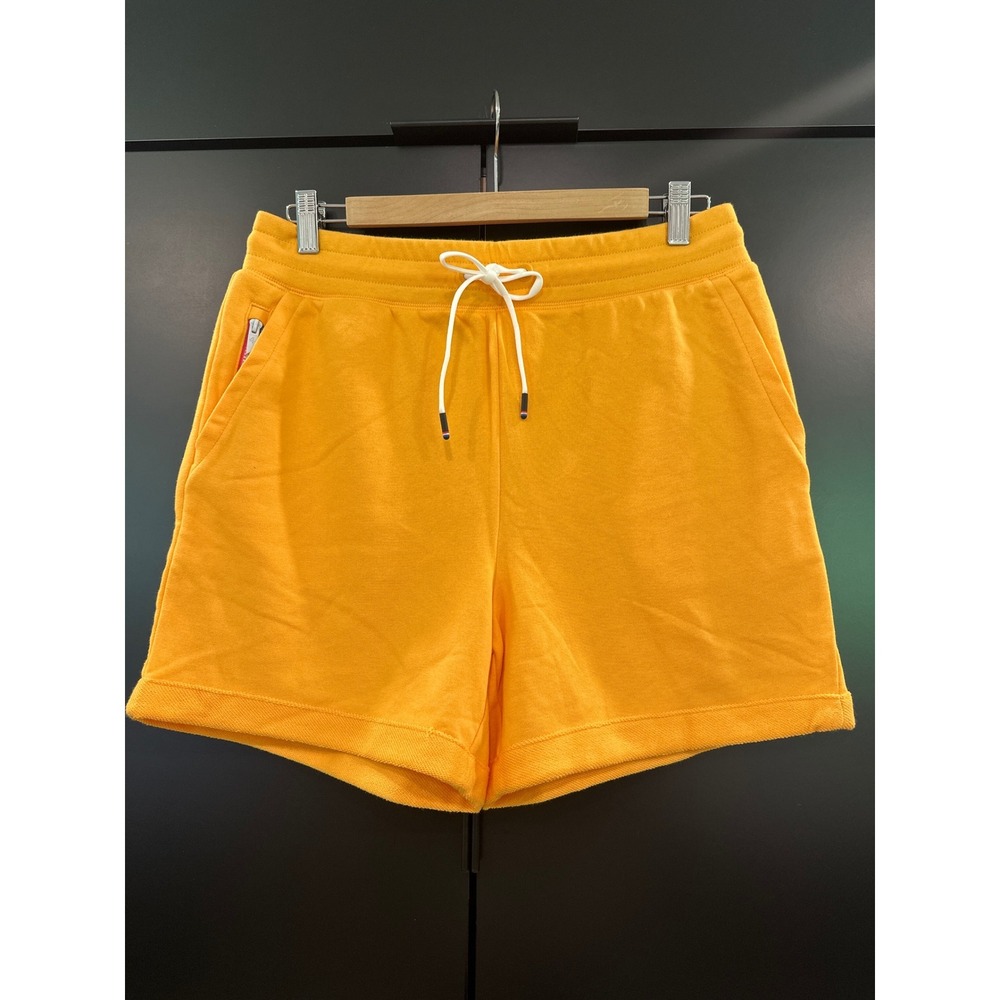 Fourlaps Rush Shorts Mango Orange French Terry Athletic Fit 5" Inseam Size M NEW